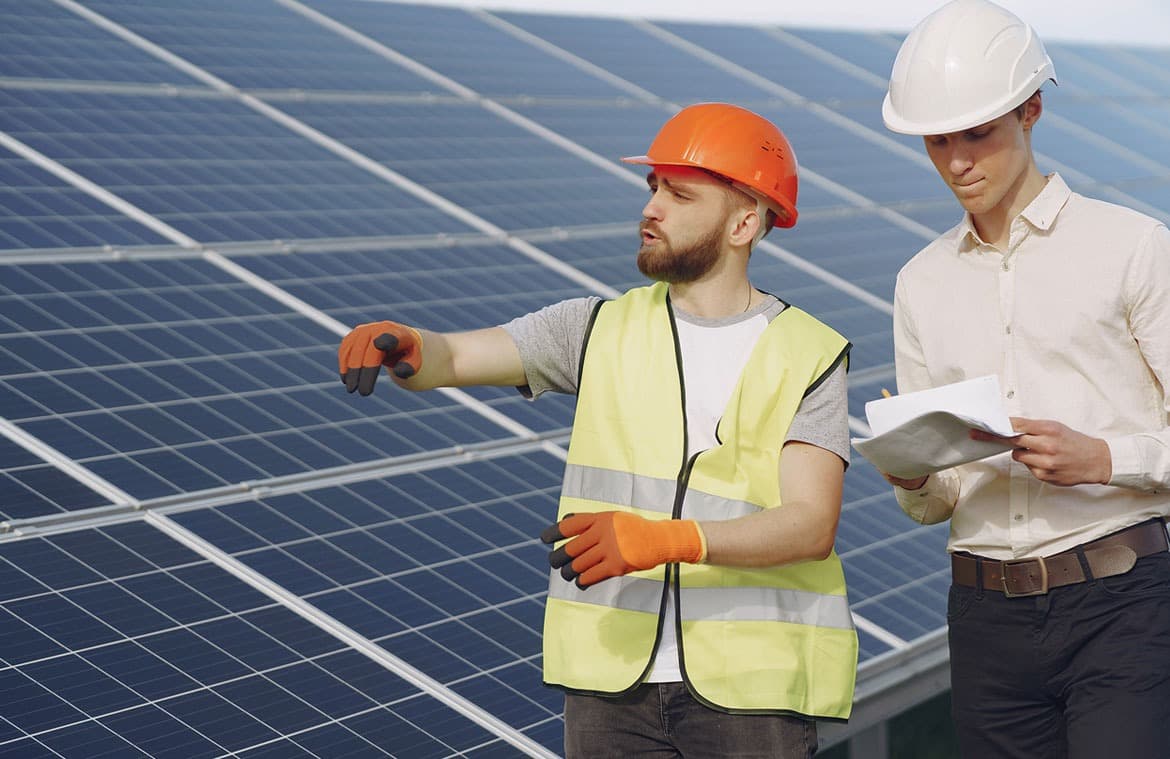 Solar Panel Installation Team at Work