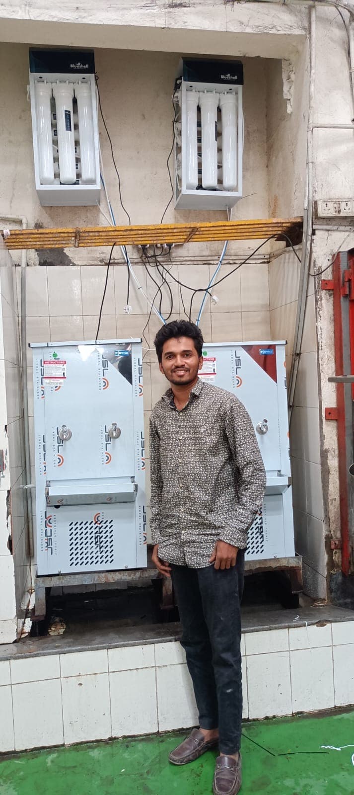 Water Cooler with UV Purifier Installation